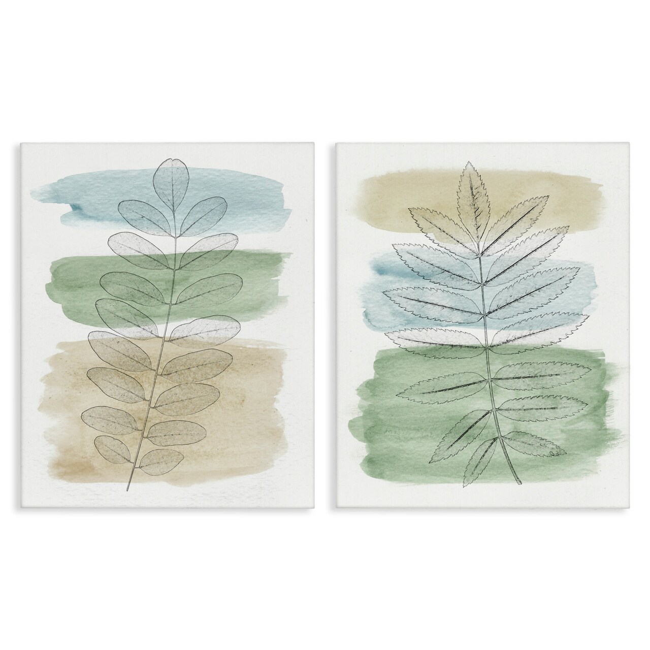 Stupell Industries Neutral Spring Forest Branches Canvas Wall Art